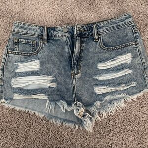 Distressed shorts
